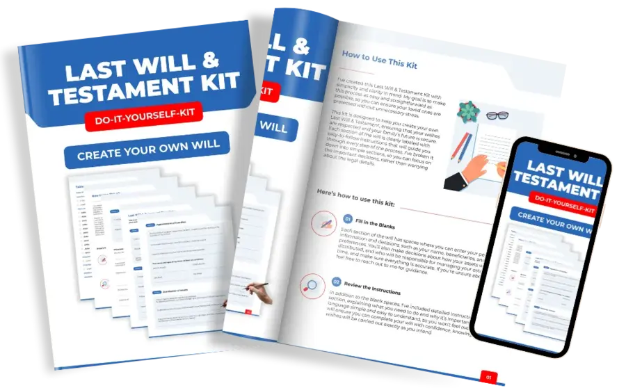 Free last will and testament kit preview